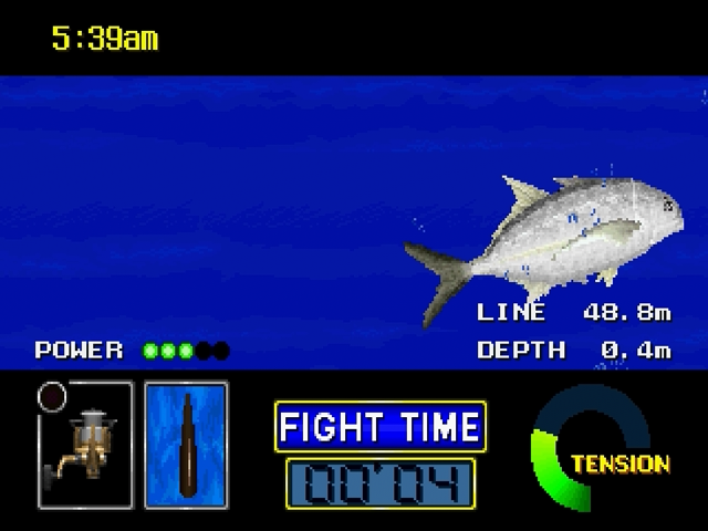 Sea Bass Fishing screenshot 3 for Sega Saturn